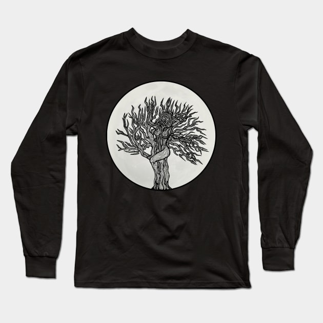 Dryad Moon - Deadtree by Vagabond The Artist Long Sleeve T-Shirt by VagabondTheArtist